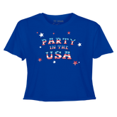 Party in the USA Riley Crop Tee