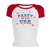 Party in the USA Roxy Raglan Short Sleeve