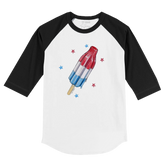 Rocket Pop 3/4 Black Sleeve Raglan