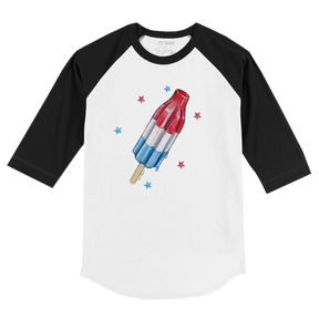 Rocket Pop 3/4 Black Sleeve Raglan
