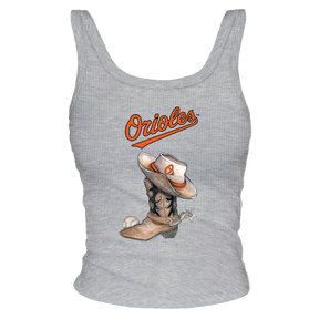 Baltimore Orioles Cowboy Boot Ribbed Tank