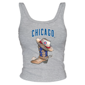 Chicago Cubs Cowboy Boot Ribbed Tank