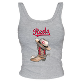 Cincinnati Reds Cowboy Boot Ribbed Tank