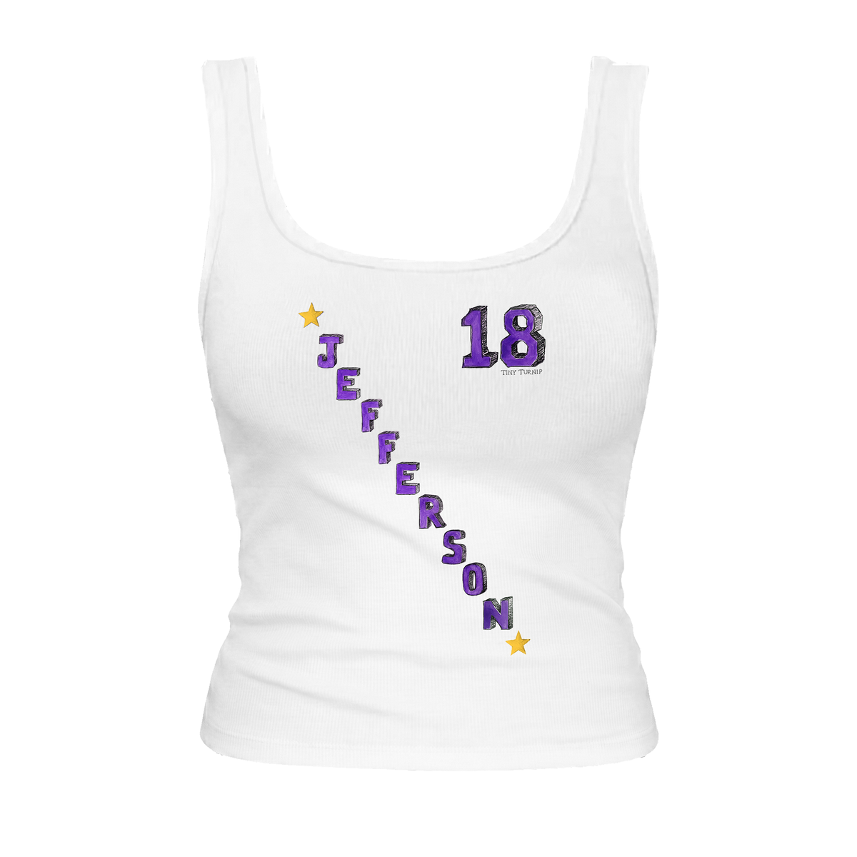 VIP Football: Diagonal Name w/ Number - Emmy Tank
