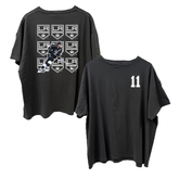 VIP Player Logo Grid w/ Number - Vintage Tee - Tiny Turnip