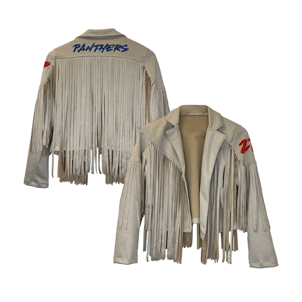 VIP Glitter Name and Number - Farrah Fringe Jacket - Tiny Turnip