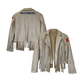 VIP Glitter Name and Number - Farrah Fringe Jacket - Tiny Turnip
