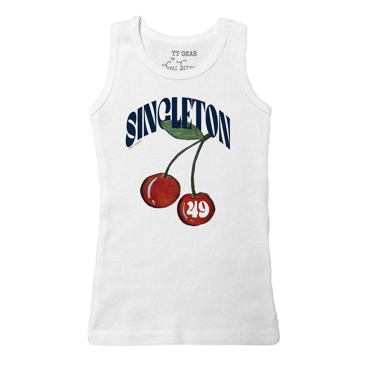VIP Football: Cherry w/ Name, Number - Kid's Tank