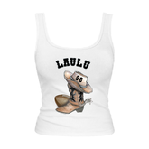 VIP Football: Cowboy Boot w/ Name, Number - Emmy Tank