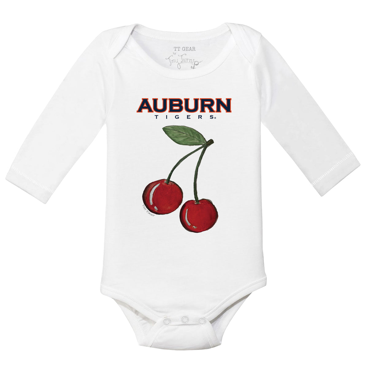 Auburn Tigers Cherries Long Sleeve Snapper