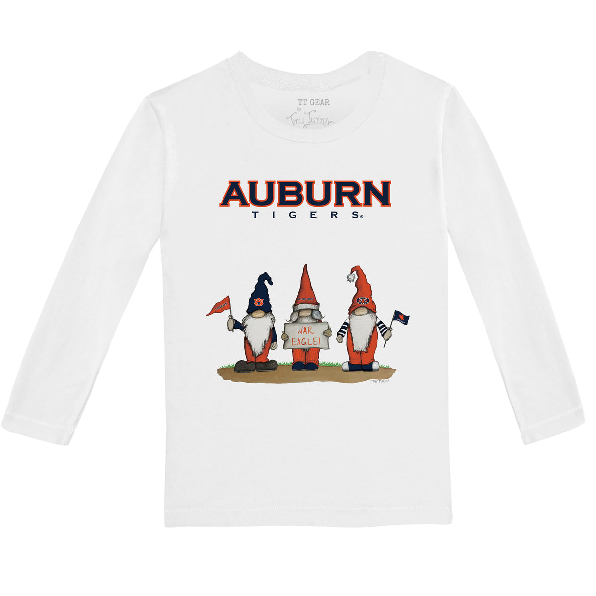 Auburn Tigers Gnomes Long-Sleeve Tee Shirt
