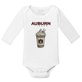 Auburn Tigers Latte Long Sleeve Snapper