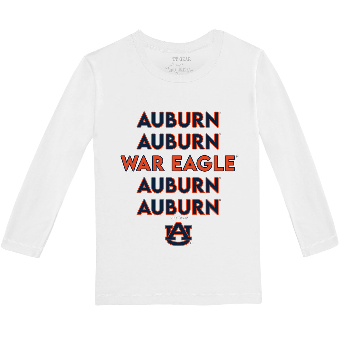 Auburn Tigers Stacked Long-Sleeve Tee Shirt