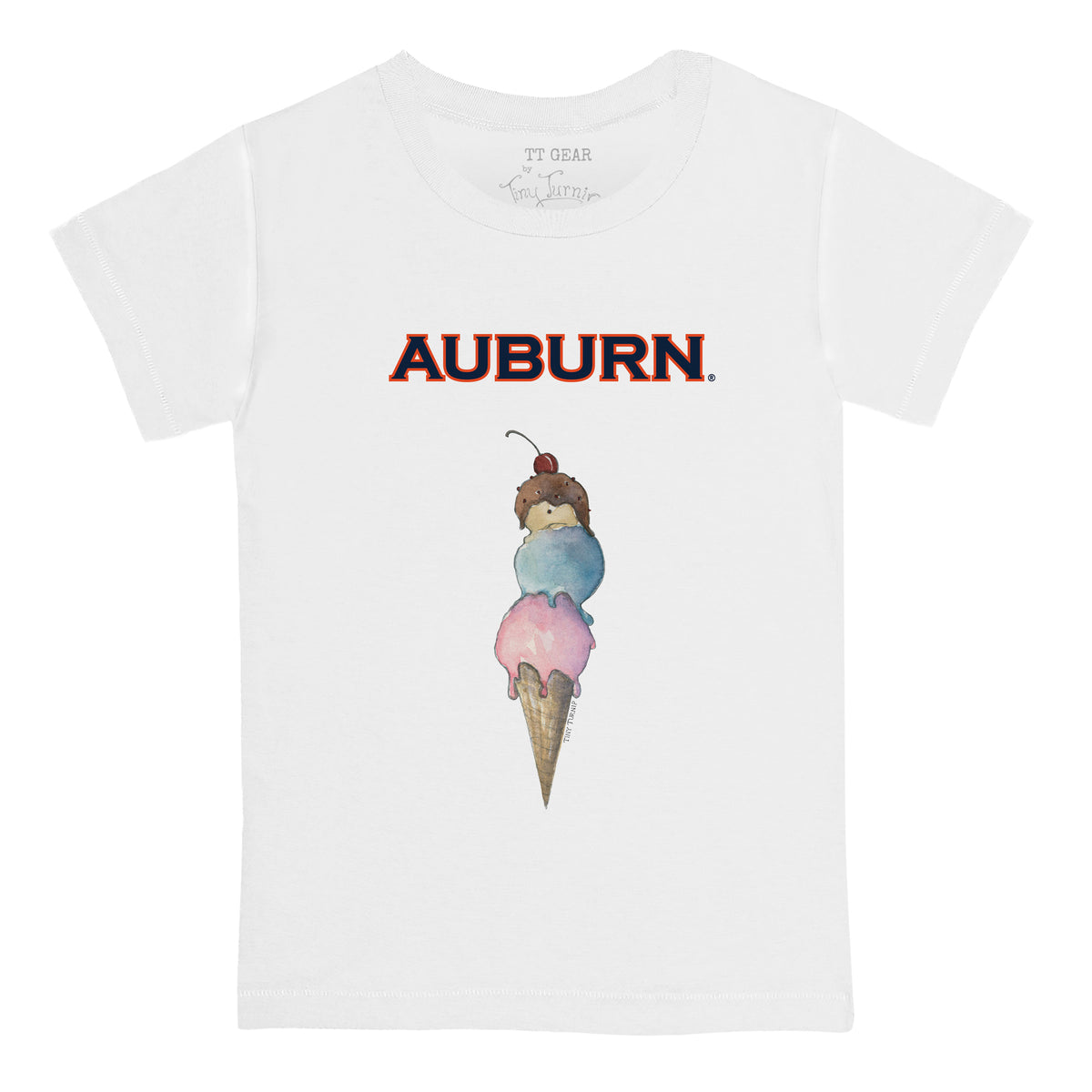 Auburn Tigers Triple Scoop Tee Shirt