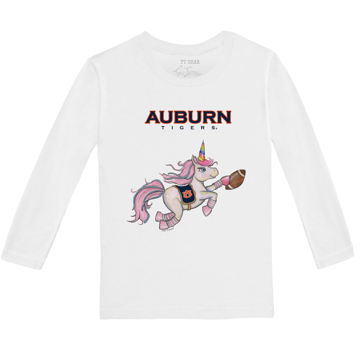 Auburn Tigers Unicorn Long-Sleeve Tee Shirt