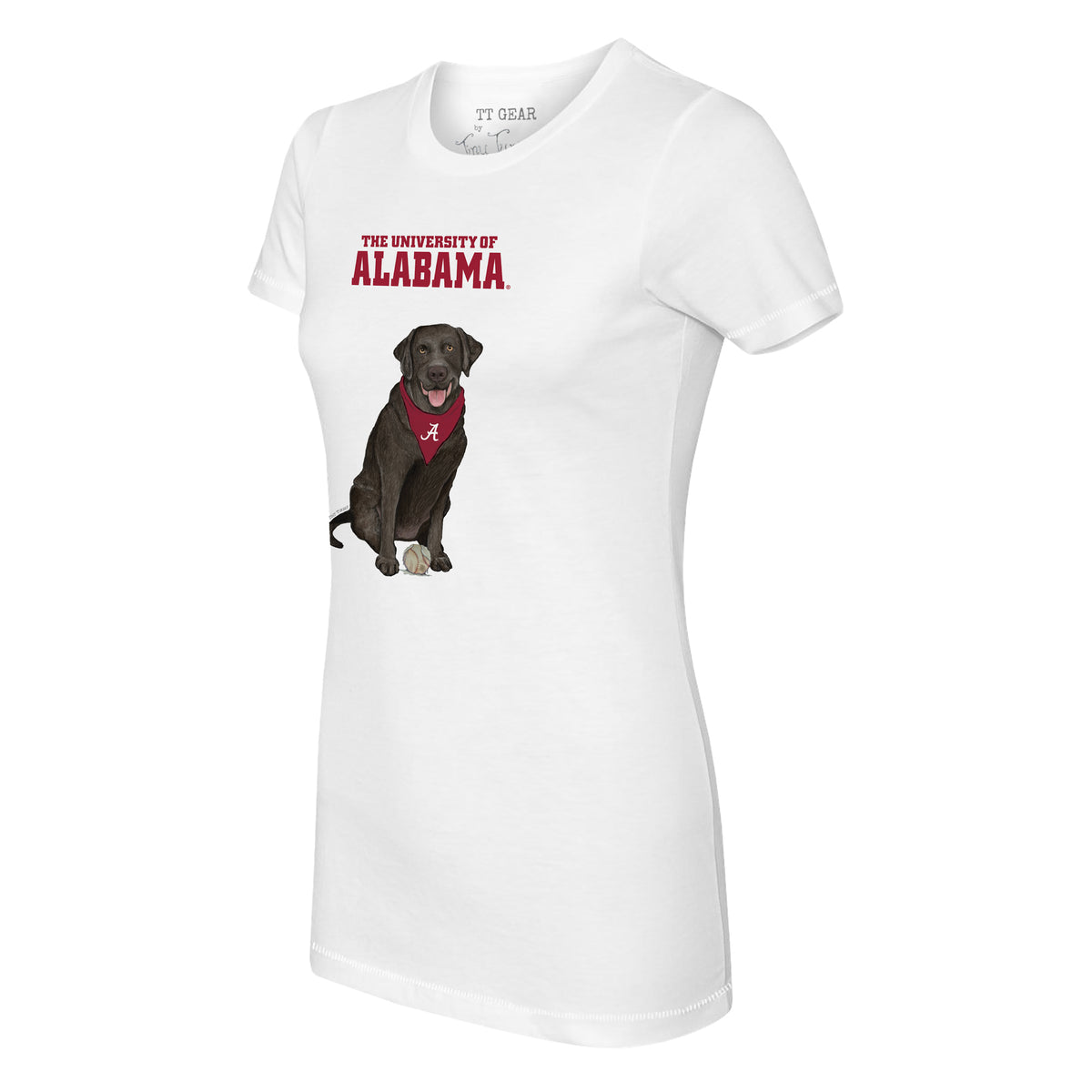 Alabama Crimson Tide Black Labrador Retriever Tee Shirt
