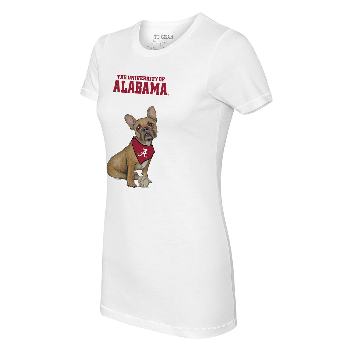 Alabama Crimson Tide French Bulldog Tee Shirt