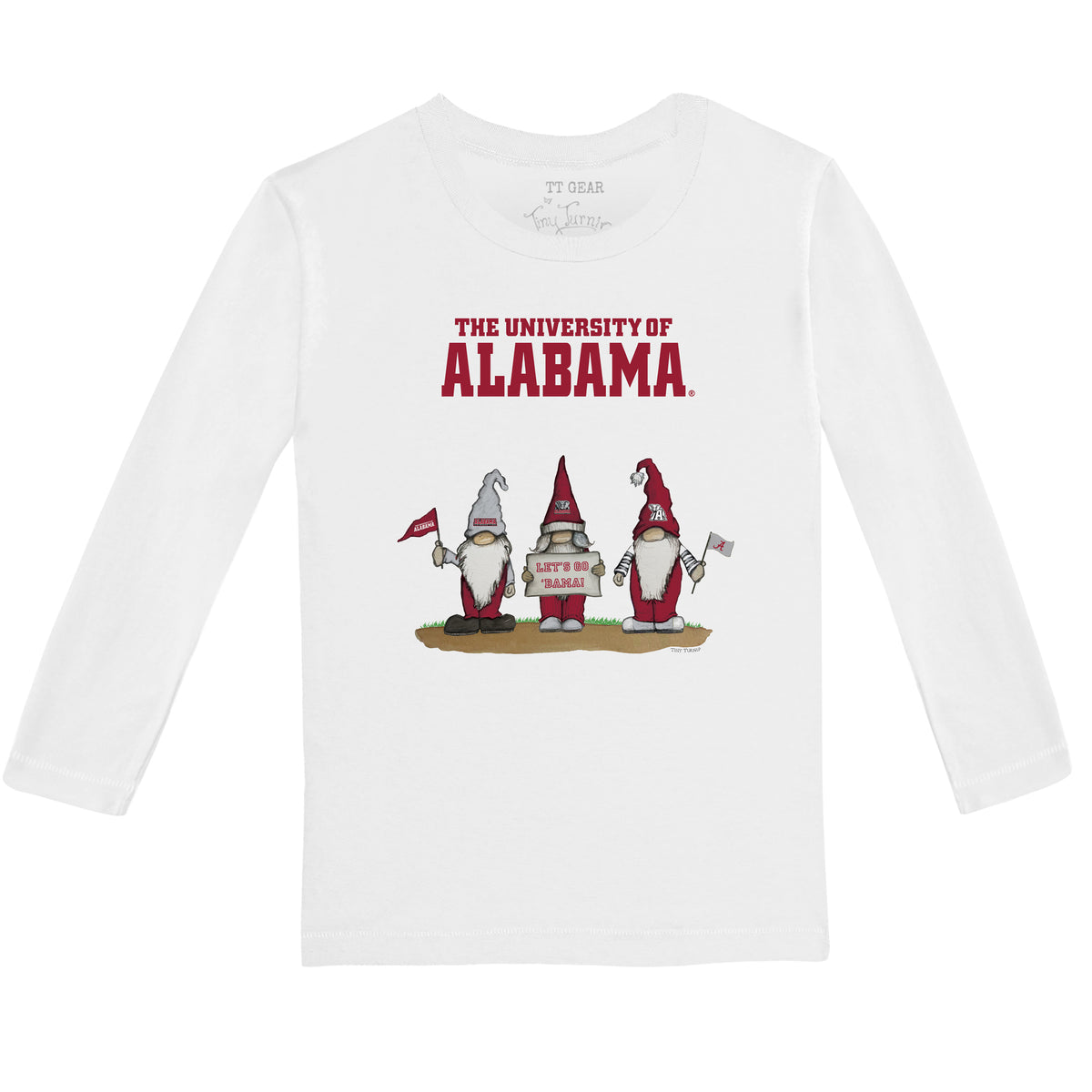 Alabama Crimson Tide Gnomes Long-Sleeve Tee Shirt