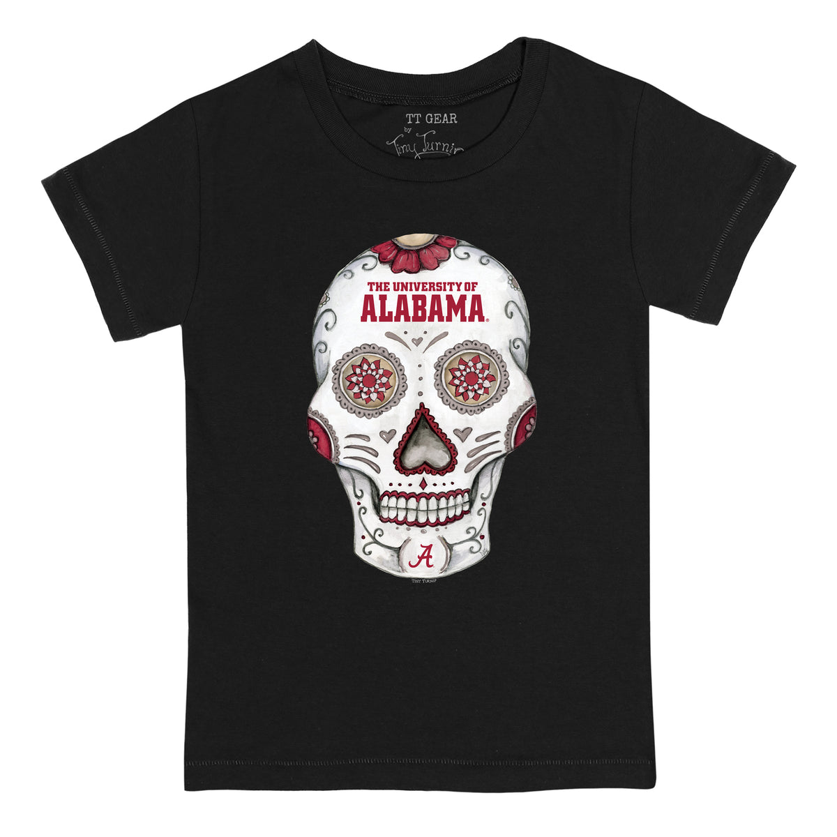 Alabama Crimson Tide Sugar Skull Tee Shirt
