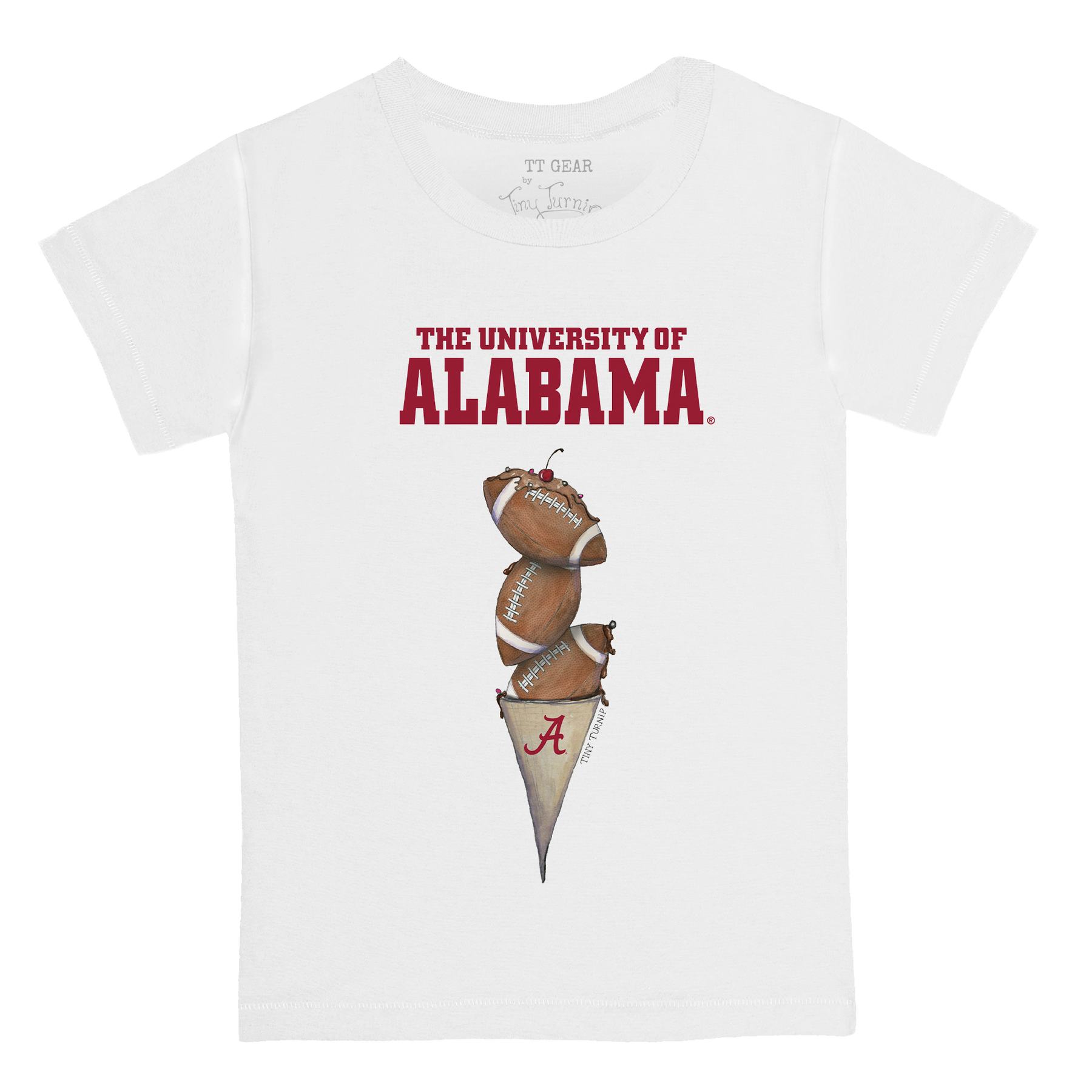 Alabama Crimson Tide Football Triple Scoop Kid's Tee Shirt