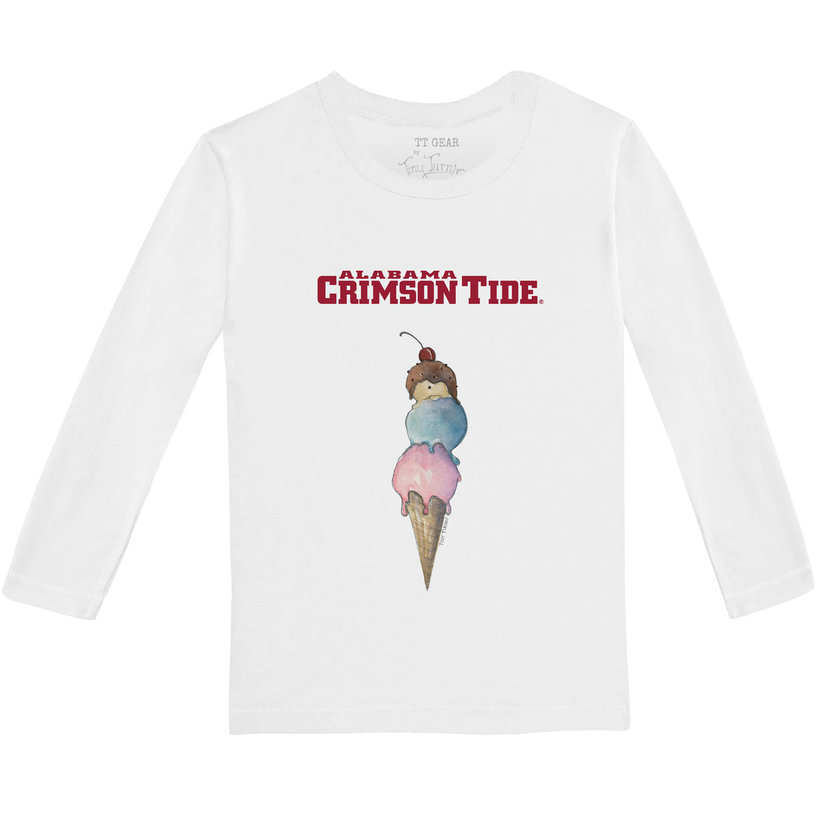 Alabama Crimson Tide Triple Scoop Long-Sleeve Tee Shirt