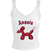 Los Angeles Angels Balloon Dog Lace Tank