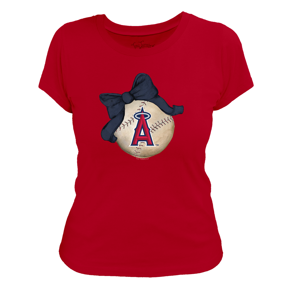 Los Angeles Angels Baseball Bow Tee Shirt