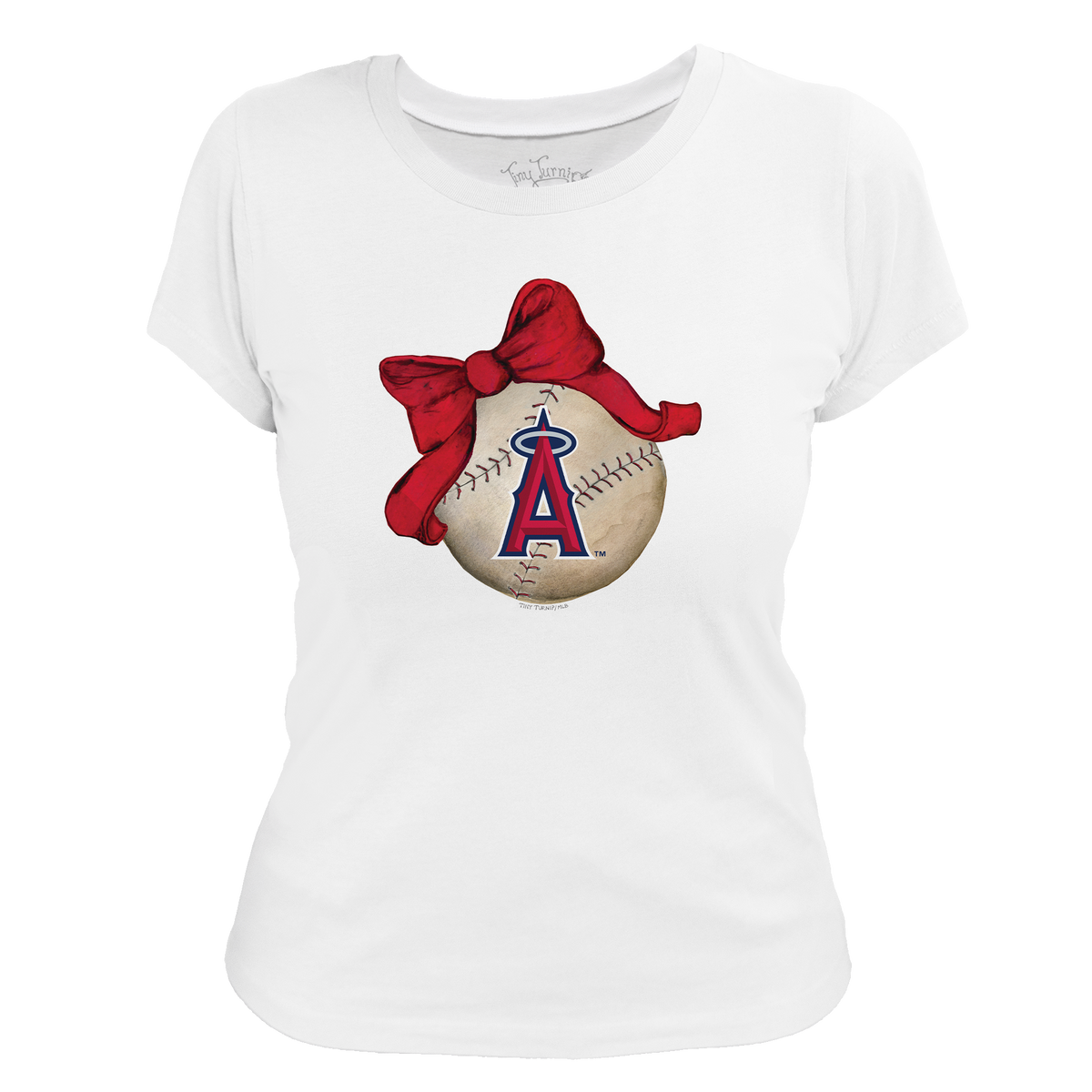 Los Angeles Angels Baseball Bow Tee Shirt