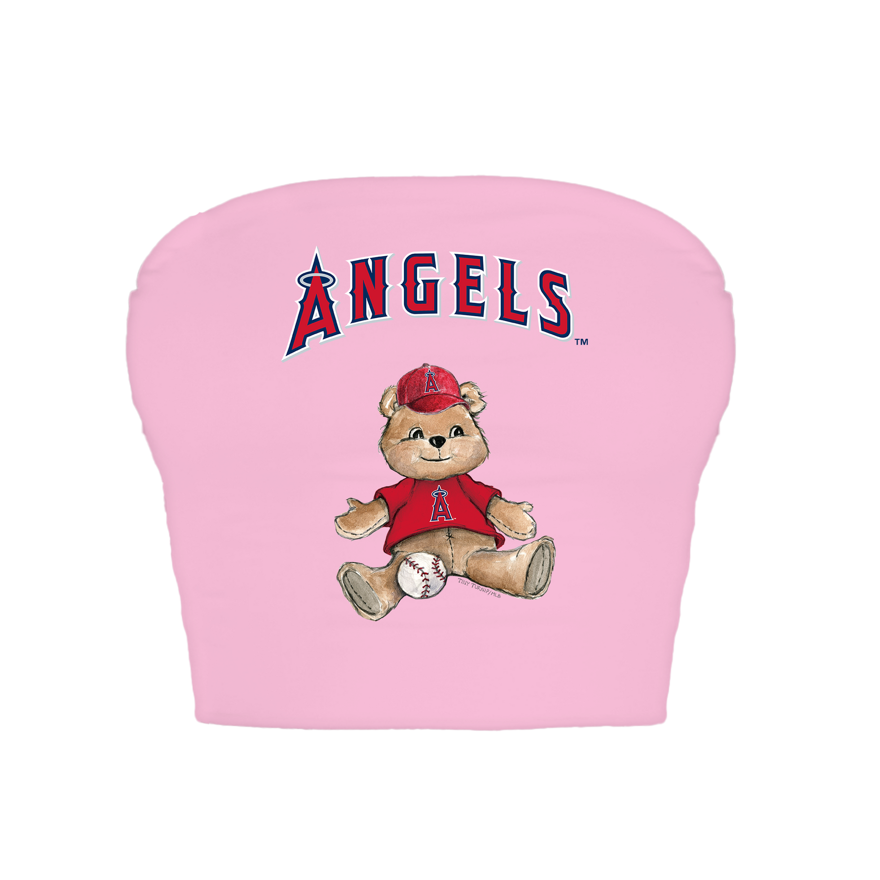 Los Angeles Angels Teddy Crop Tube Top
