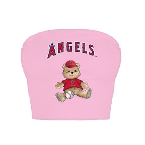 Los Angeles Angels Teddy Crop Tube Top
