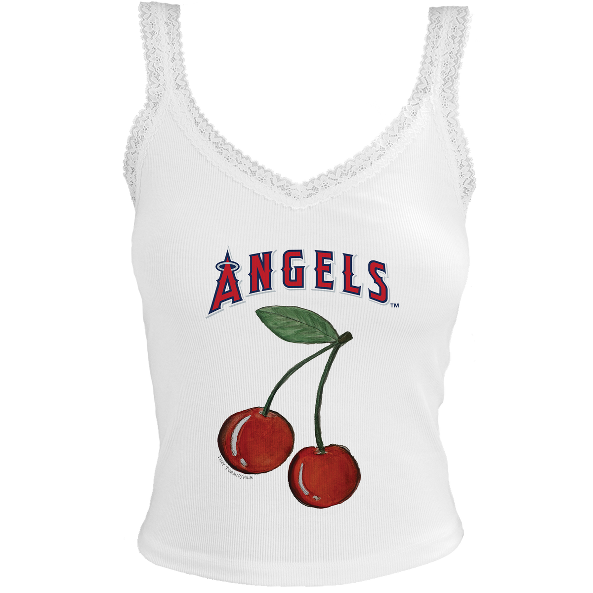 Los Angeles Angels Cherry Lace Tank