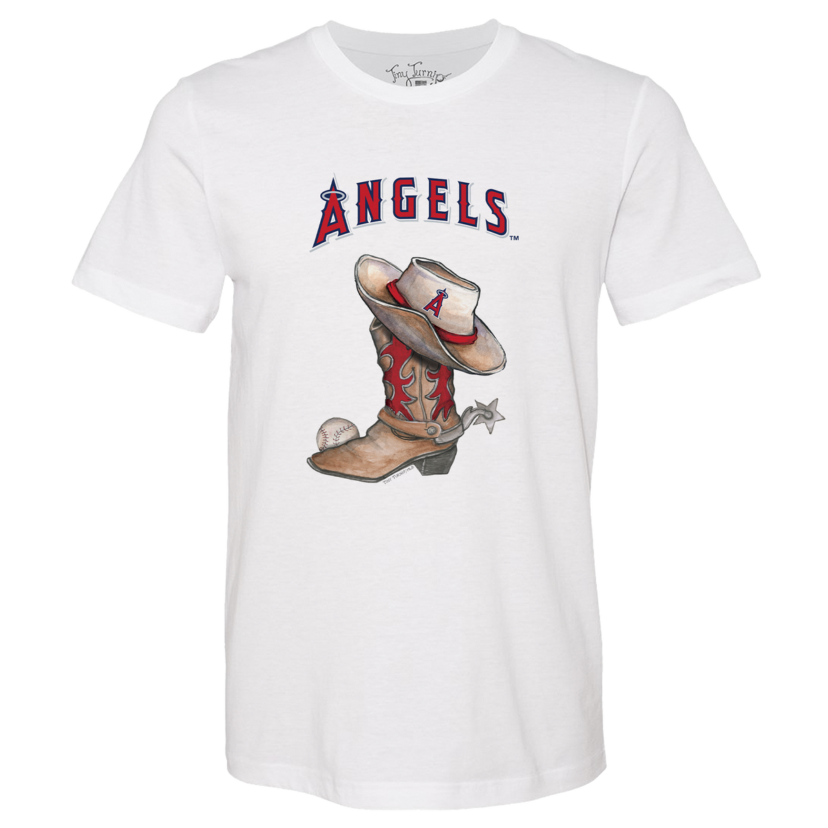 Los Angeles Angels Cowboy Boot Unisex Tee Shirt