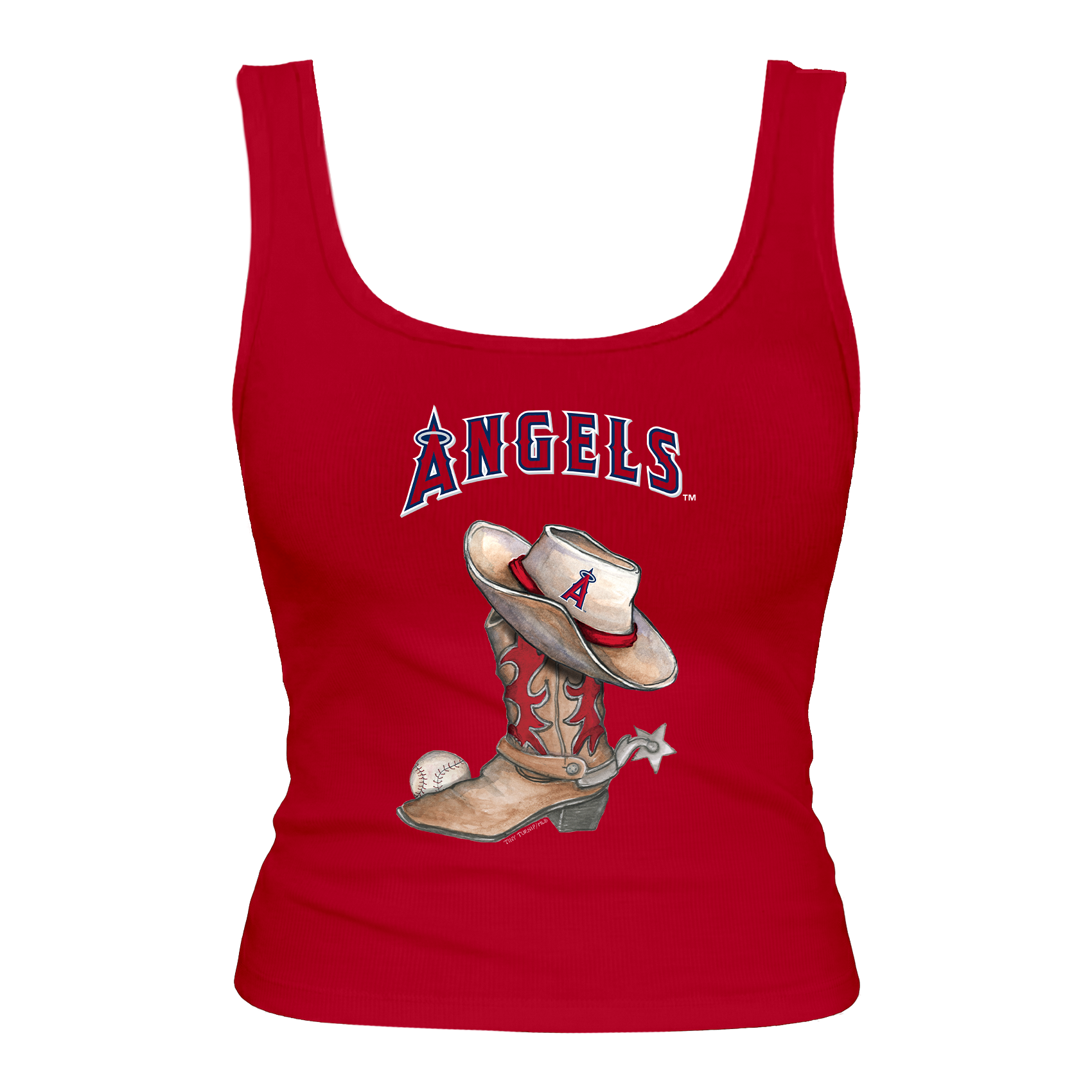 Los Angeles Angels Cowboy Boot Emmy Tank