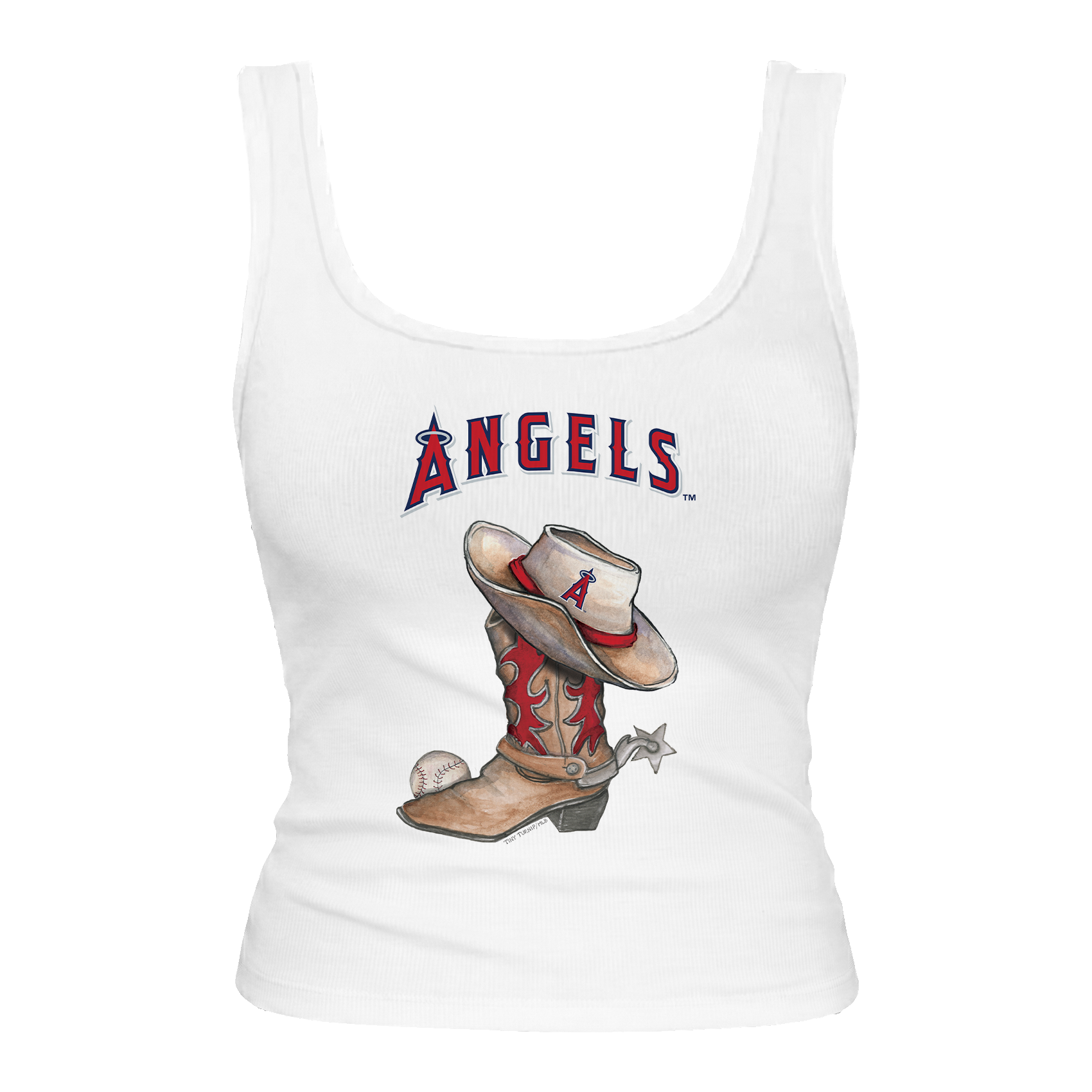 Los Angeles Angels Cowboy Boot Emmy Tank