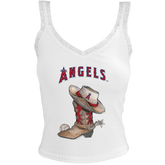 Los Angeles Angels Cowboy Boot Lace Tank