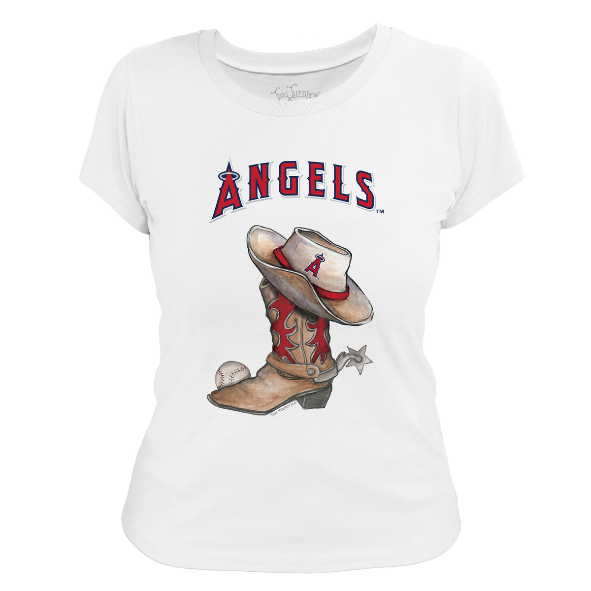 Los Angeles Angels Cowboy Boot Women's Tee Shirt