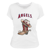 Los Angeles Angels Cowboy Boot Women's Tee Shirt