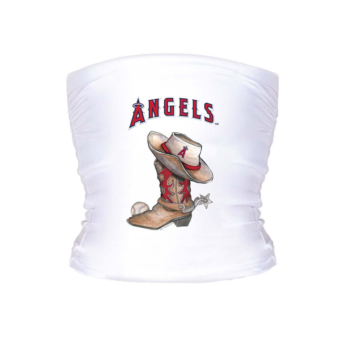 Los Angeles Angels Cowboy Boot Tube Top