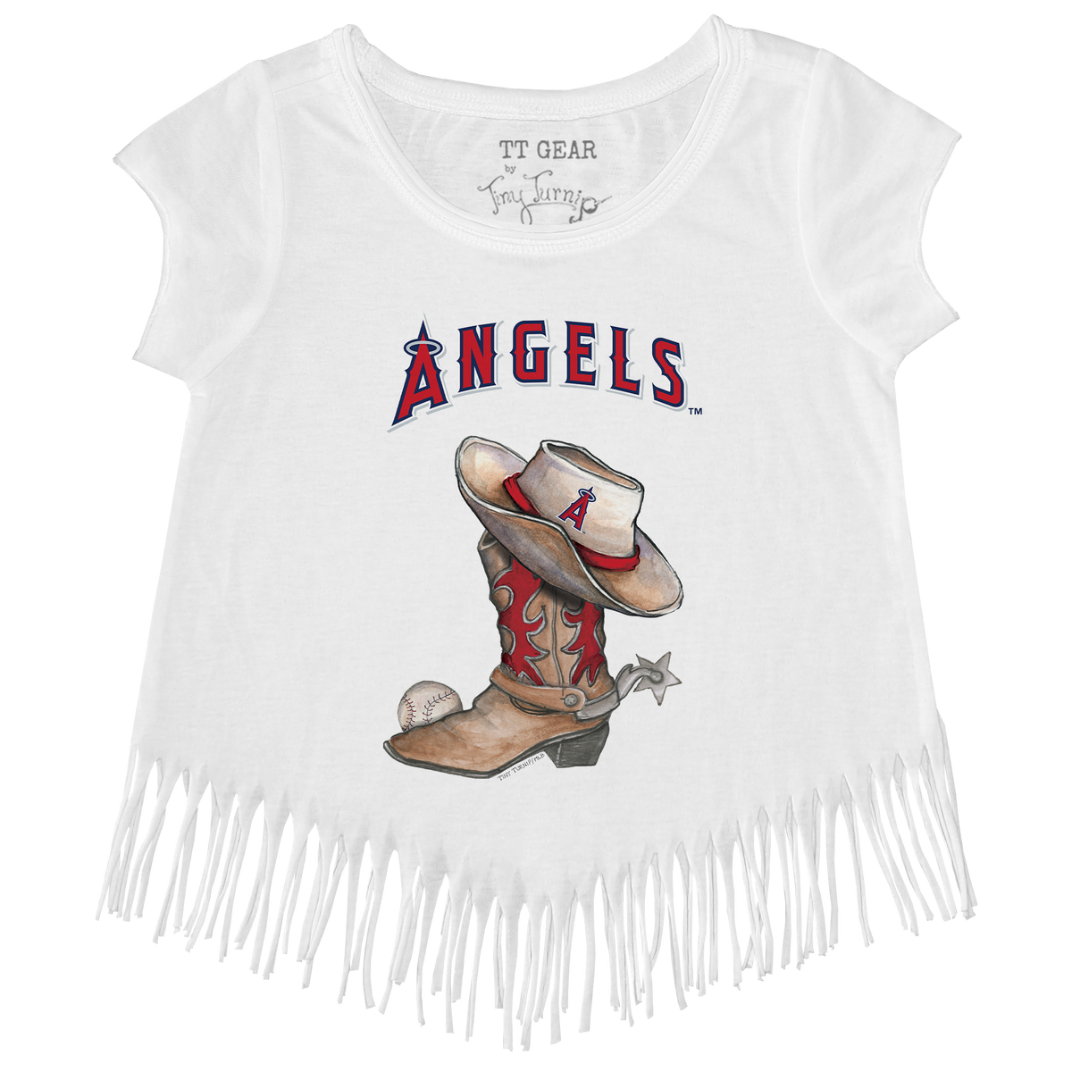 Los Angeles Angels Cowboy Boot Fringe Tee