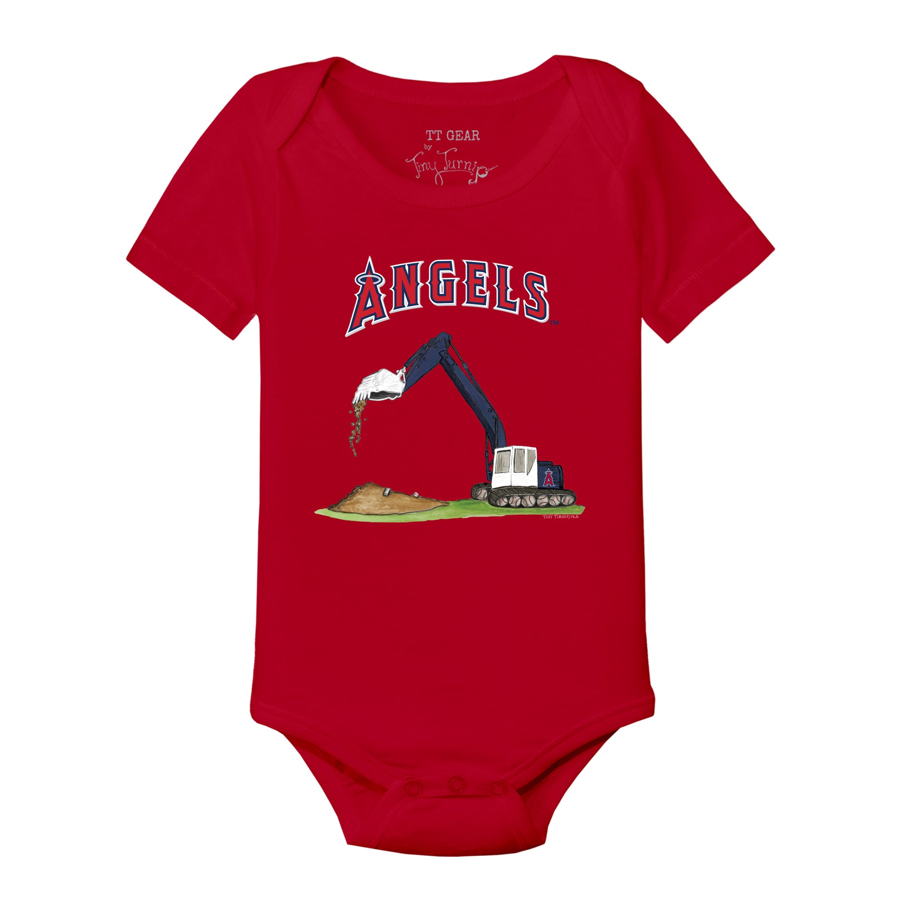 Los Angeles Angels Excavator Short Sleeve Snapper