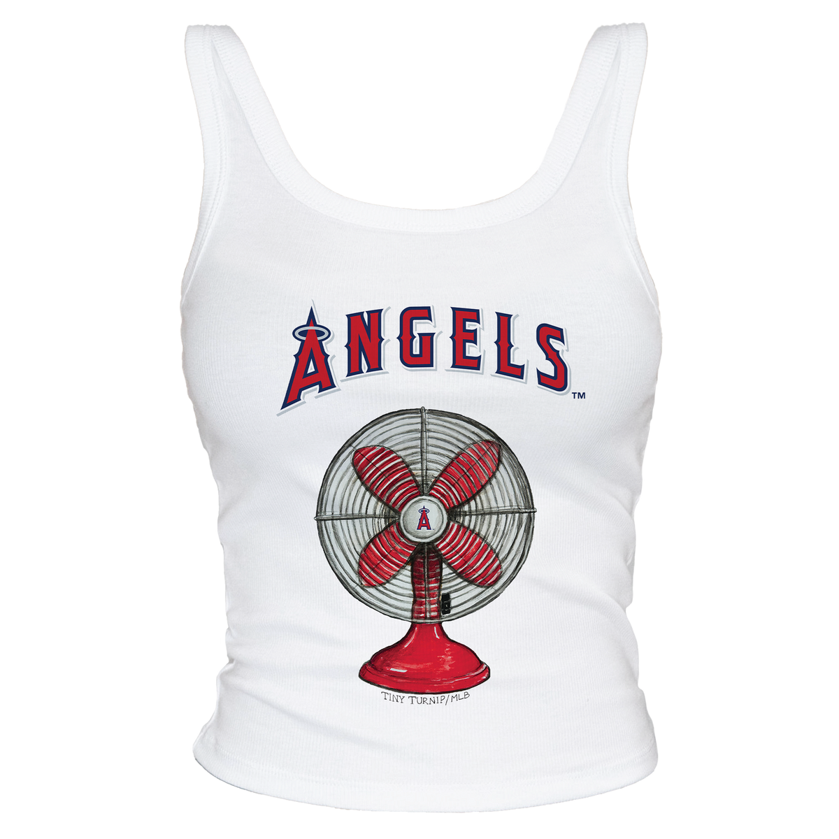 Los Angeles Angels Fan Crop Tank - Tiny Turnip