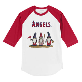 Los Angeles Angels Gnomes 3/4 Red Sleeve Raglan