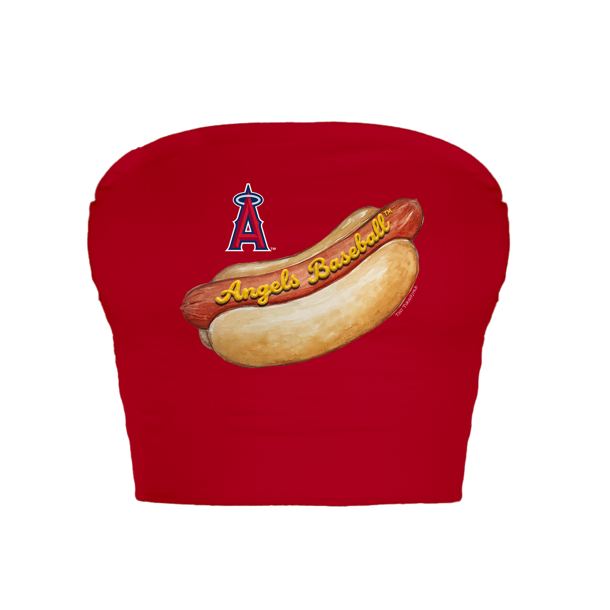 Los Angeles Angels Hot Dog Crop Tube Top