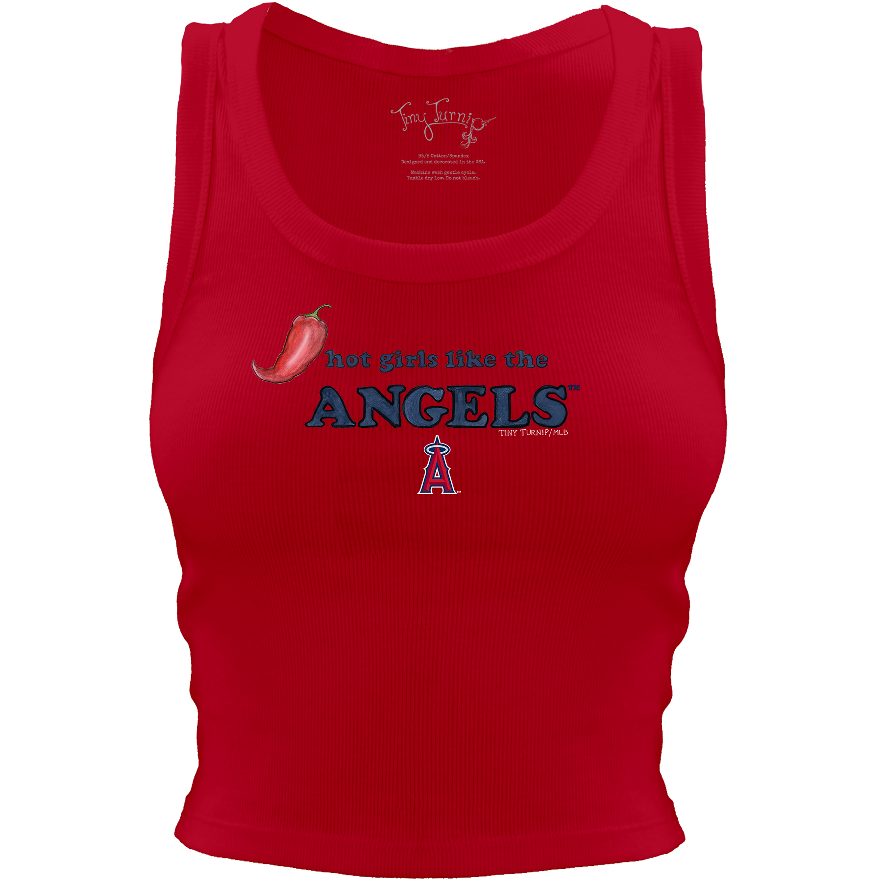 Los Angeles Angels Hot Girls Crop Tank