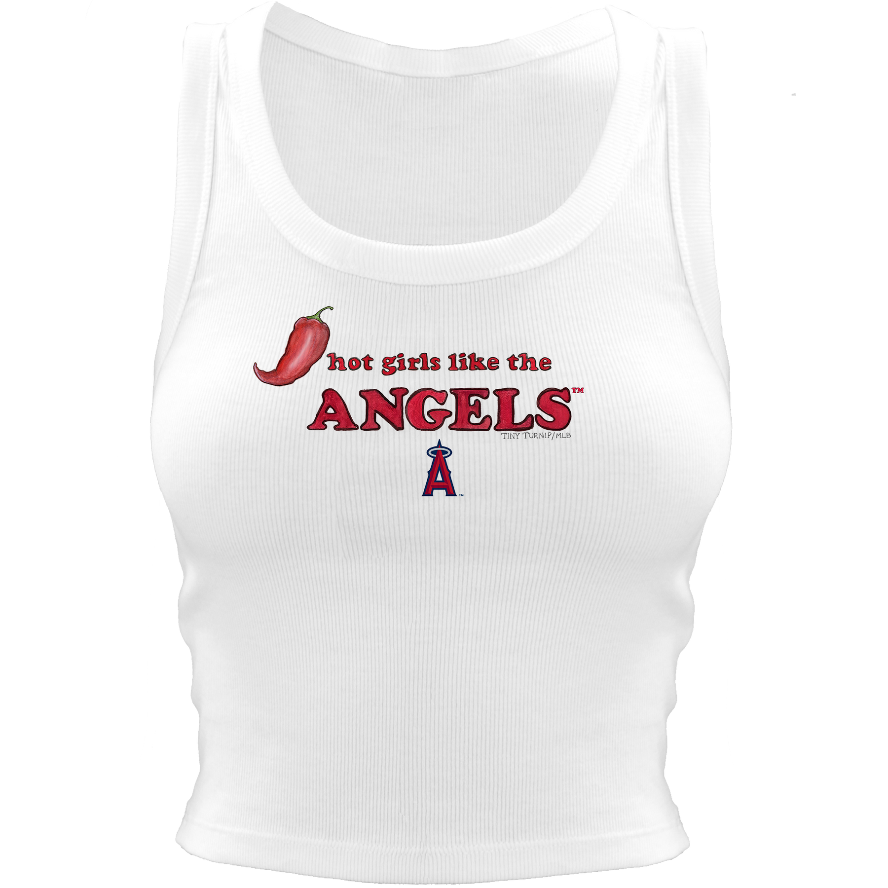 Los Angeles Angels Hot Girls Crop Tank