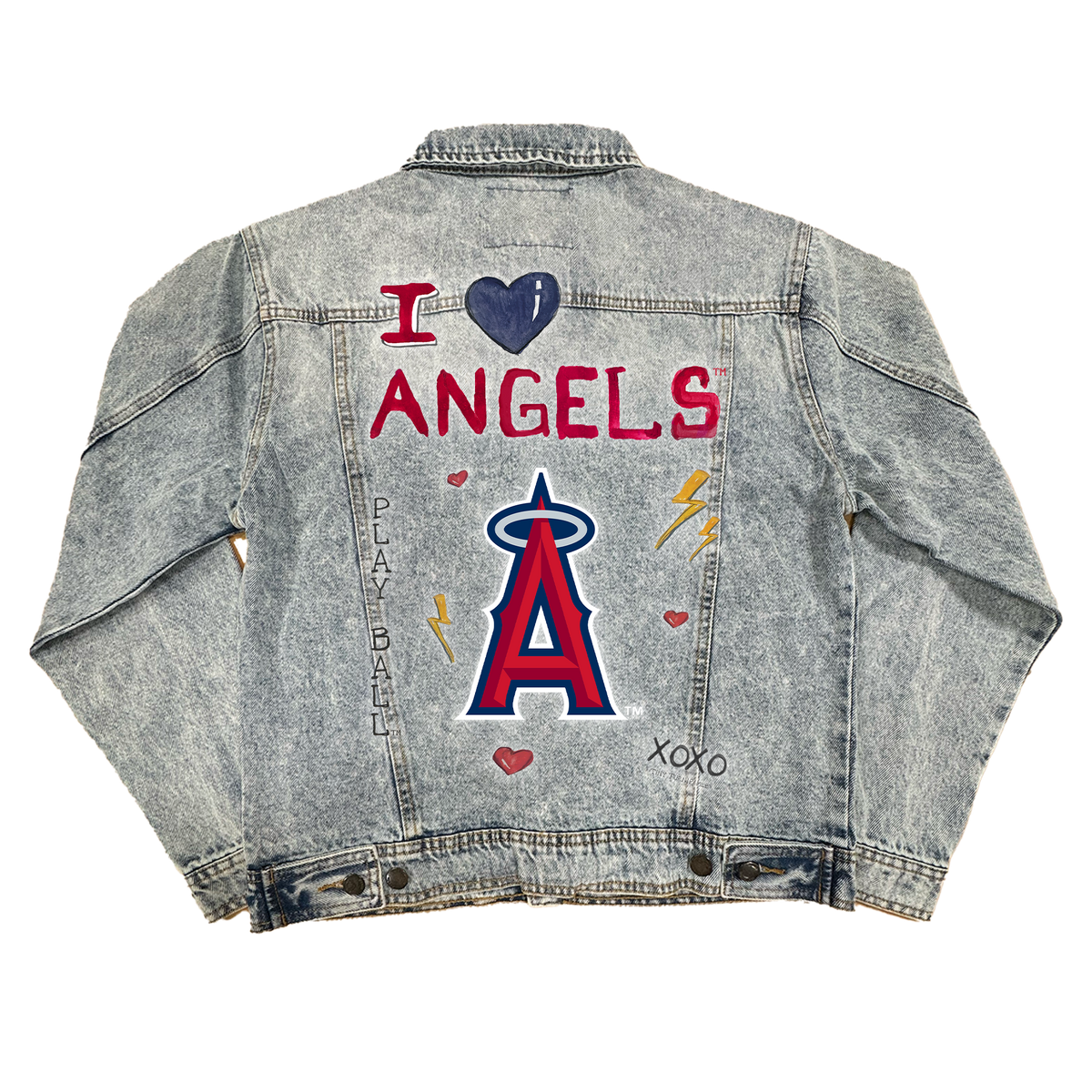 I Heart Angels Boyfriend Denim Jacket