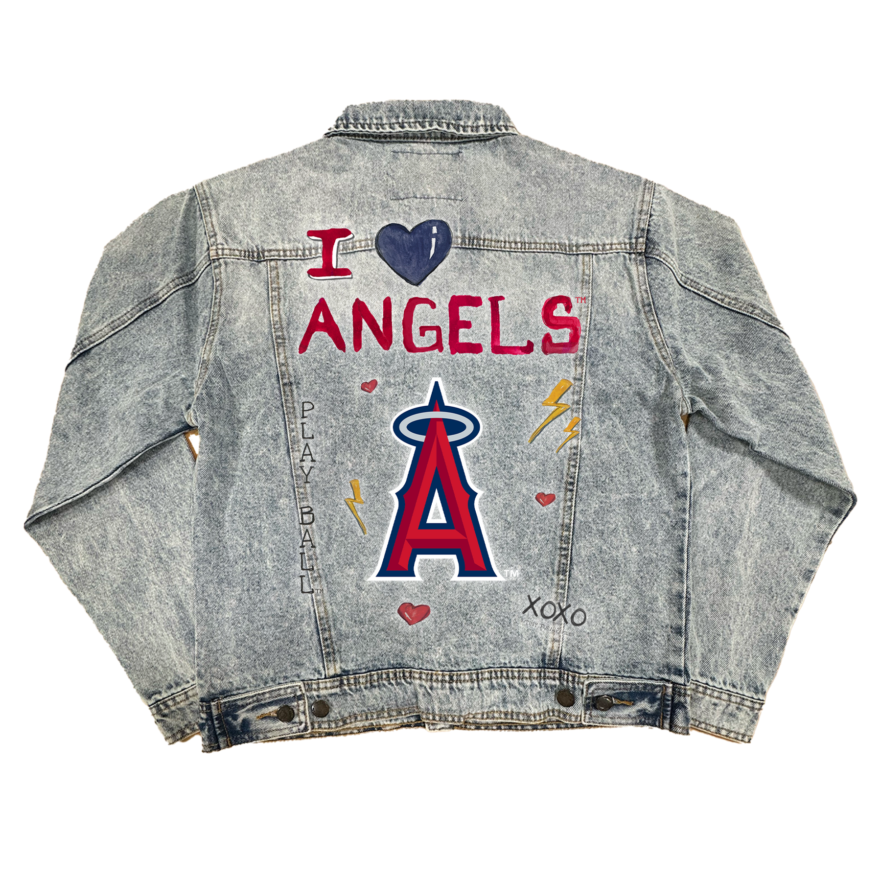 I Heart Angels Boyfriend Denim Jacket
