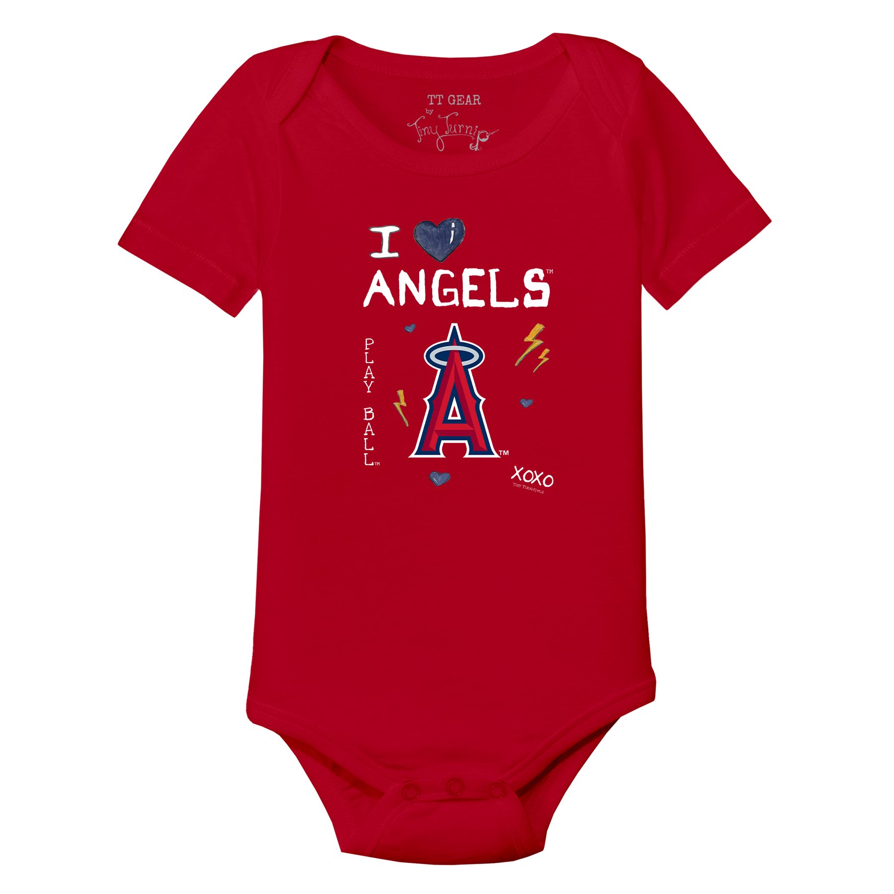 I Heart Angels Short Sleeve Snapper