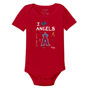 I Heart Angels Short Sleeve Snapper