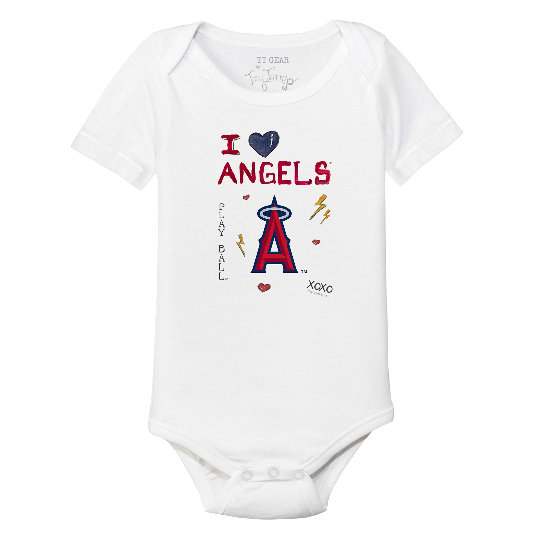 I Heart Angels Short Sleeve Snapper